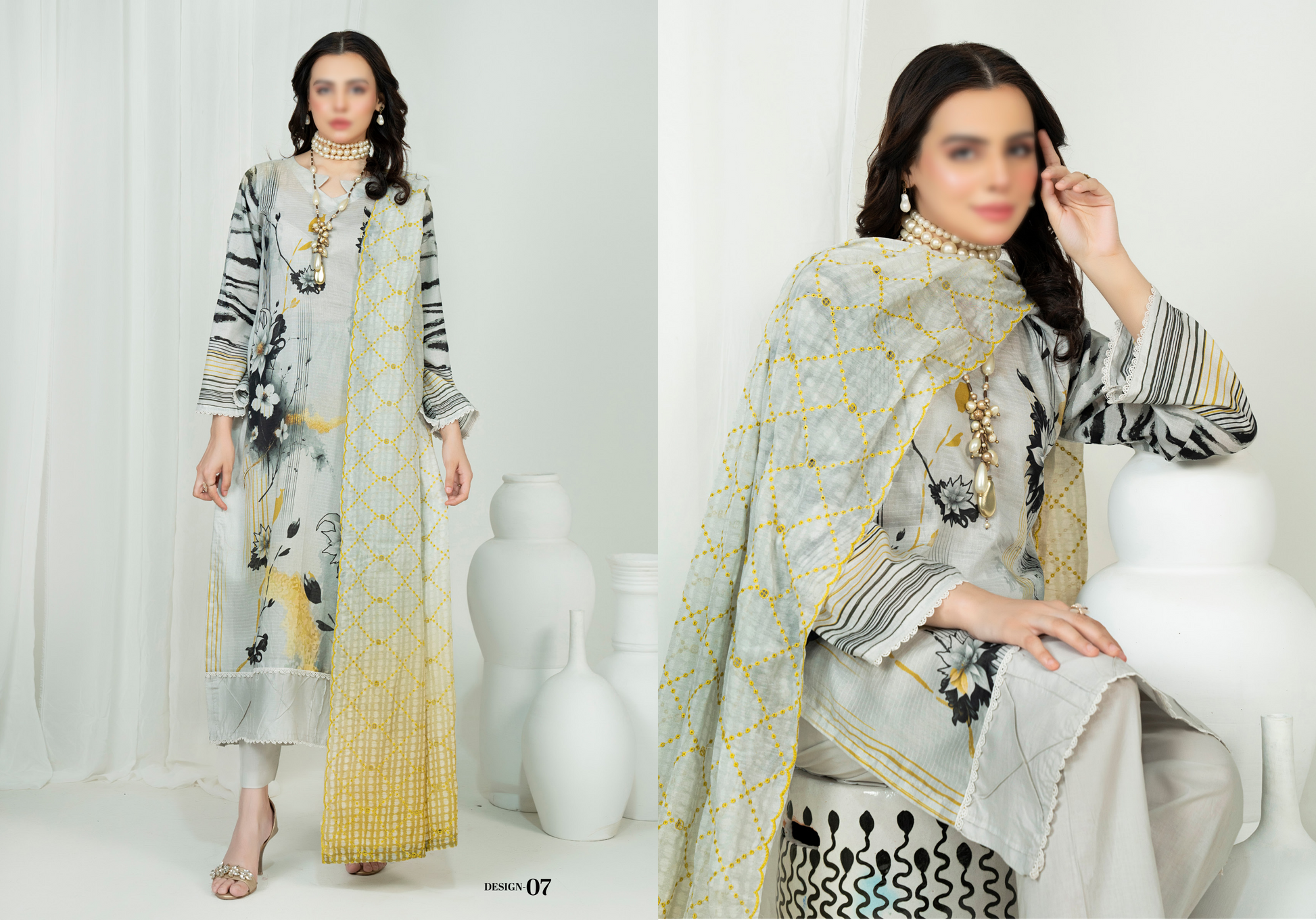 EMBELLISH | Exclusive Digital Print Lawn Shirt with Diamond Embroided Dupatta