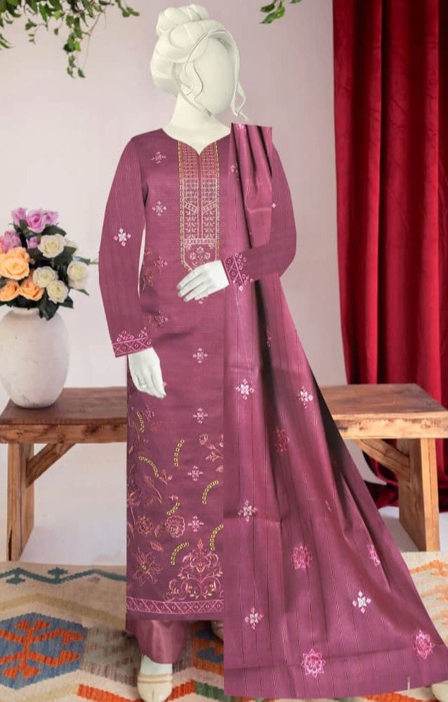 Malhar by Usama Arts – Design 04 | Embroidered Lawn Suit (Unstitched)