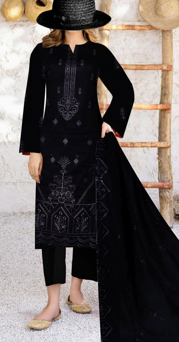 Malhar Chapter 03 - Design 04 | 3 Piece Embroidered Suit by Usama Arts
