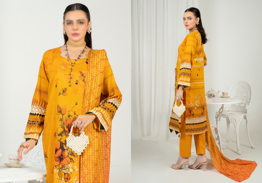 EMBELLISH | Exclusive Digital Print Lawn Shirt with Diamond Embroided Dupatta