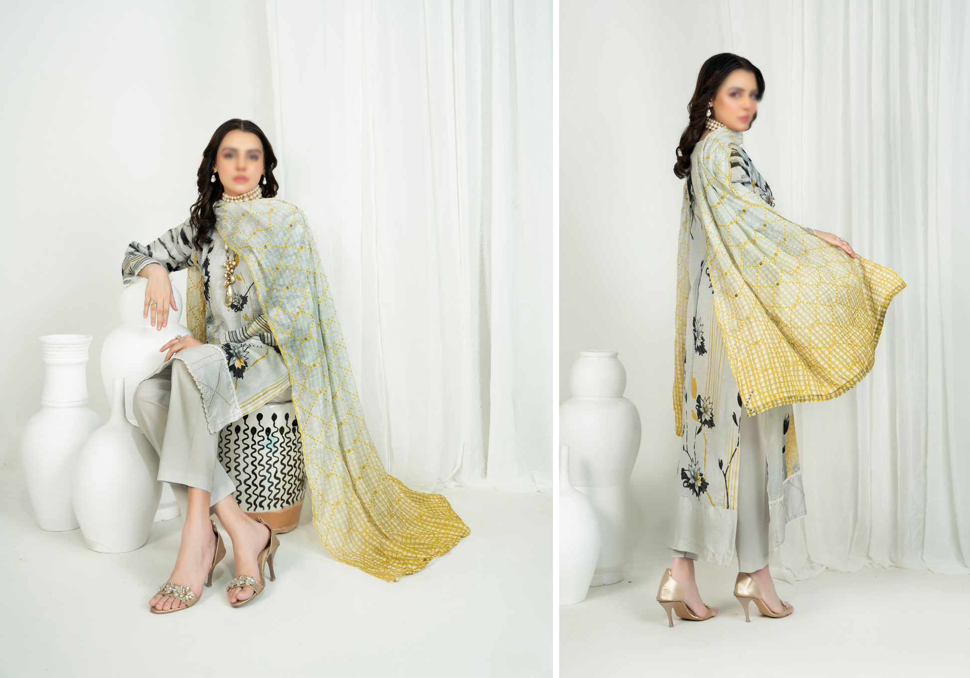 EMBELLISH | Exclusive Digital Print Lawn Shirt with Diamond Embroided Dupatta