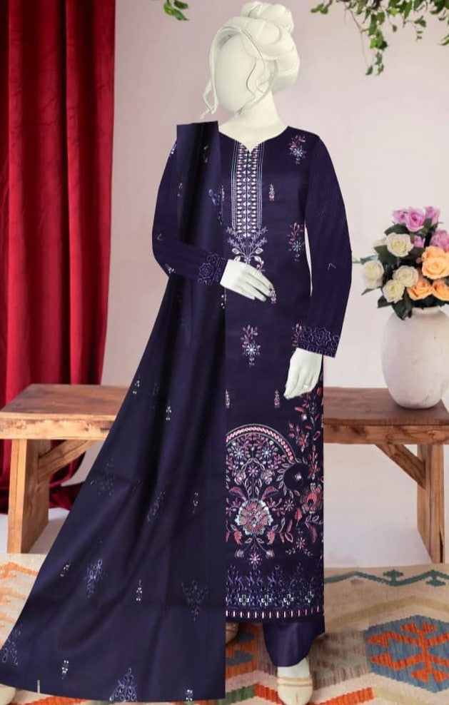 Malhar by Usama Arts – Design 05 | Embroidered Lawn Suit (Unstitched)