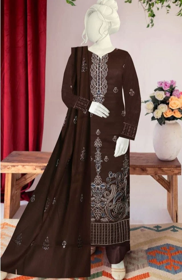 Malhar by Usama Arts – Design 01 | Embroidered Lawn Suit (Unstitched)