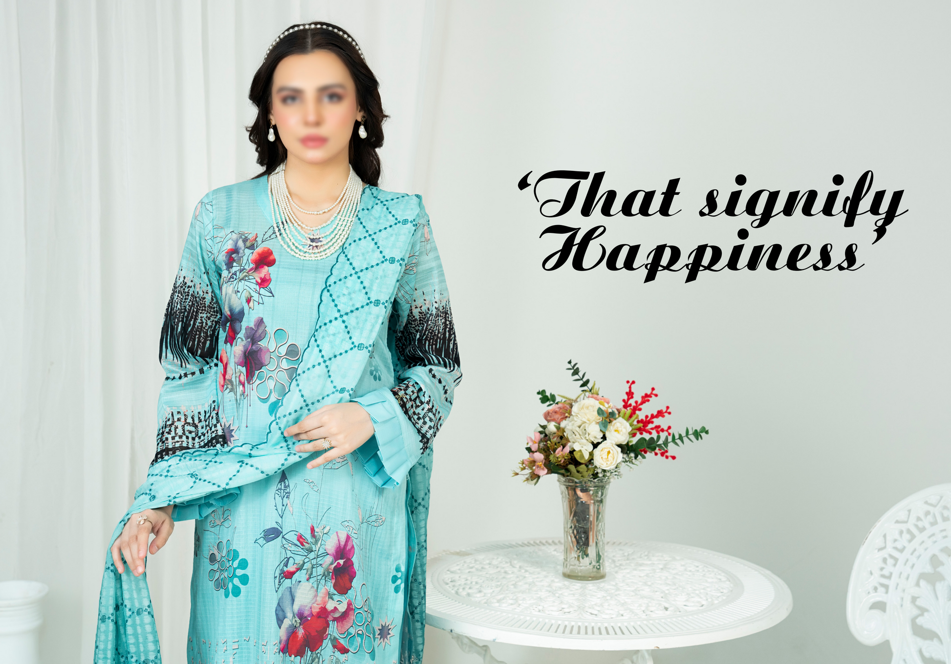 EMBELLISH | Exclusive Digital Print Lawn Shirt with Diamond Embroided Dupatta
