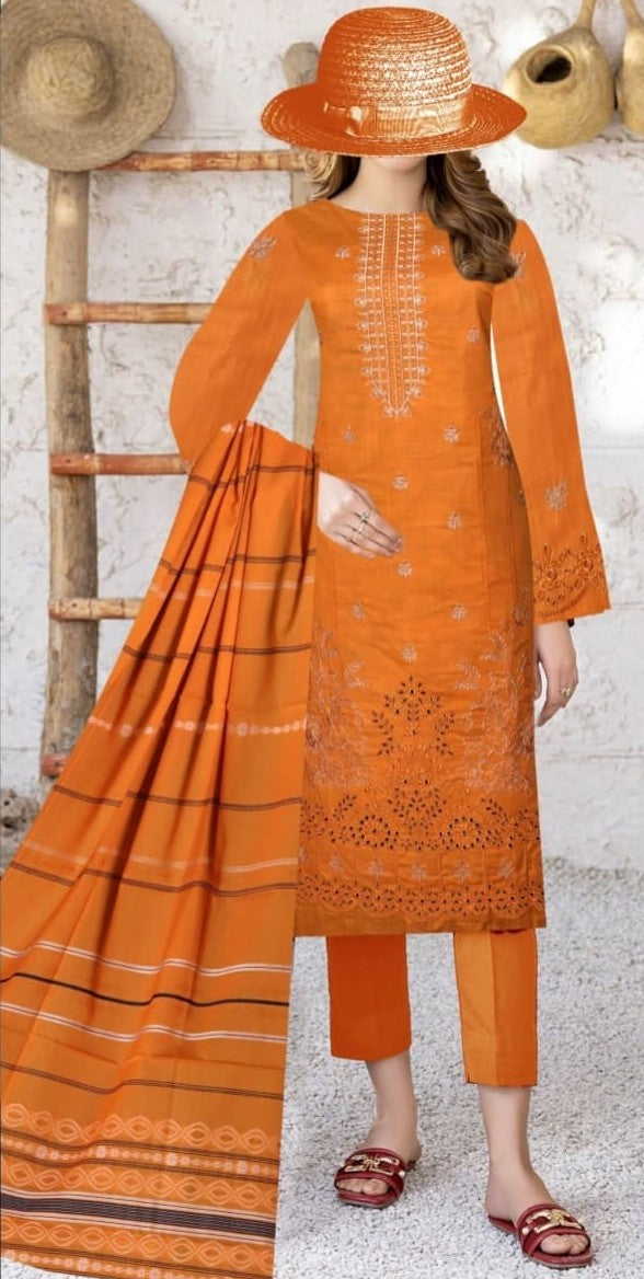 Malhar by Usama Arts – Design 06 (Chapter 06) | Cross Slub Lawn 3-Piece Suit