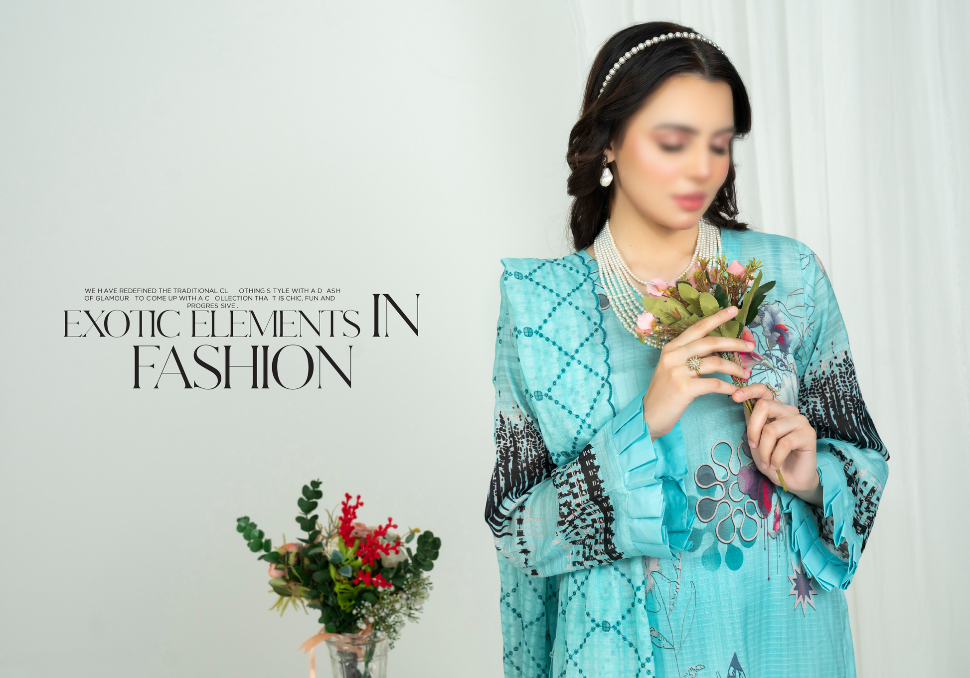 EMBELLISH | Exclusive Digital Print Lawn Shirt with Diamond Embroided Dupatta