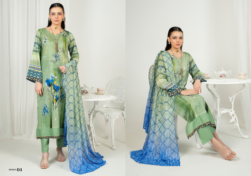 EMBELLISH | Exclusive Digital Print Lawn Shirt with Diamond Embroided Dupatta